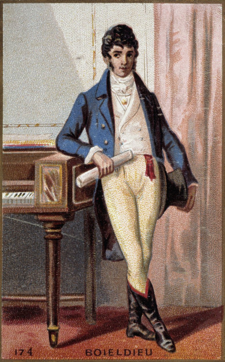 Portrait of François Adrien Boieldieu (1775-1834), French composer. 作者 法语学校