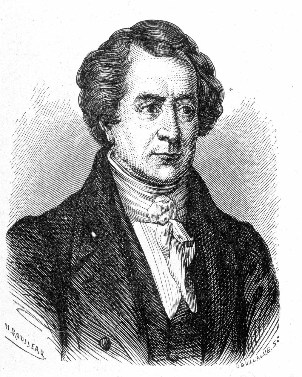 弗朗索瓦·阿拉戈 (François Arago) 的肖像 (1786 - 1853) - 在“科学相册”中； 杰出的学者； 伟大的发现””” 1896 年。 作者 法语学校