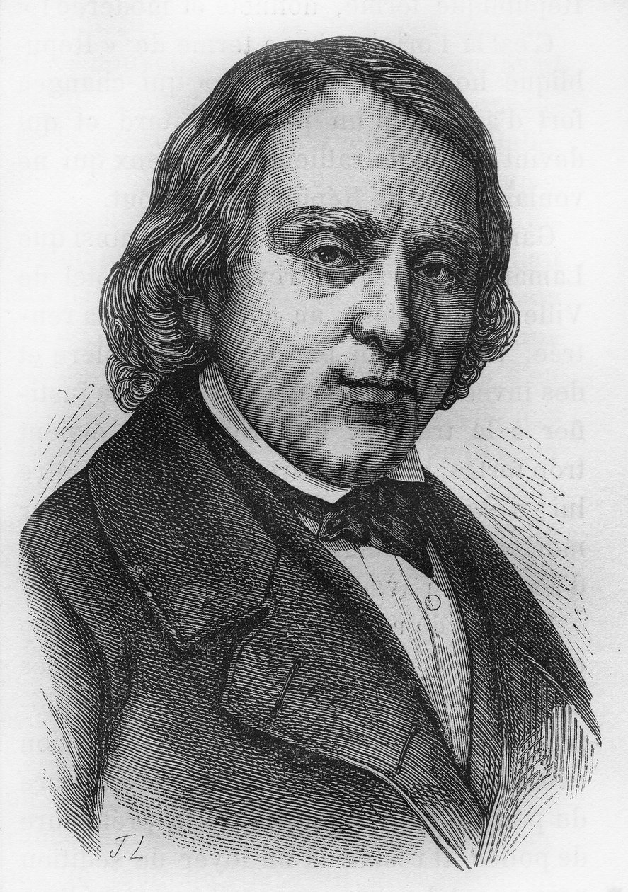 法国生物学家、化学家和政治家弗朗索瓦-文森特-拉斯帕尔（1794-1878）的画像。 作者 法语学校
