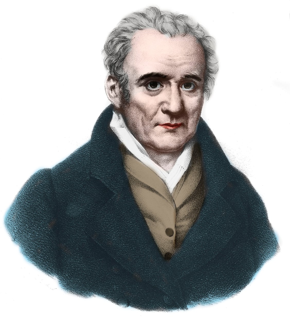 Gaspard Monge（1746-1818）的肖像Peluse，法国数学家和物理学家。 作者 法语学校