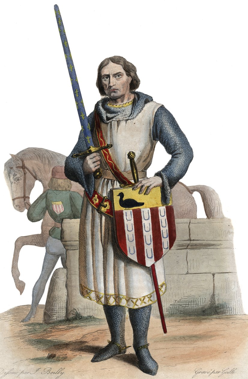 Gaucher V de Chastillon（c.1249-1329），法国康斯特布尔的肖像。 作者 法语学校
