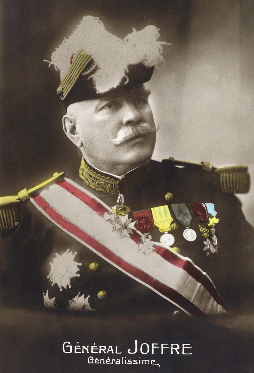 约瑟夫-若弗尔将军（1852 - 1931）的肖像。 作者 法语学校