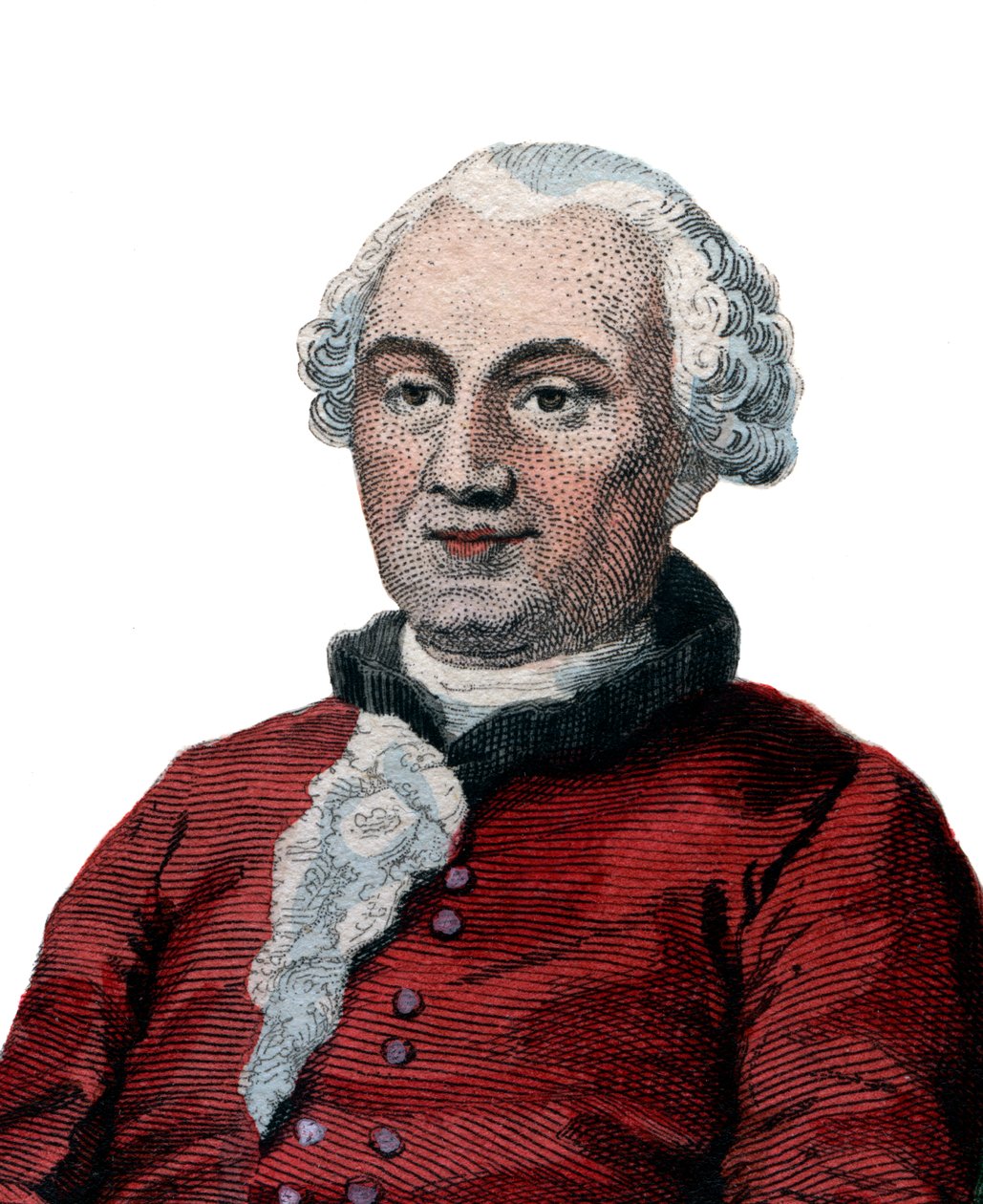Georges Louis Leclerc，Comte de Buffon（1707-1788）的肖像，法国博物学家，数学家，宇宙学家和百科全书作家。 作者 法语学校