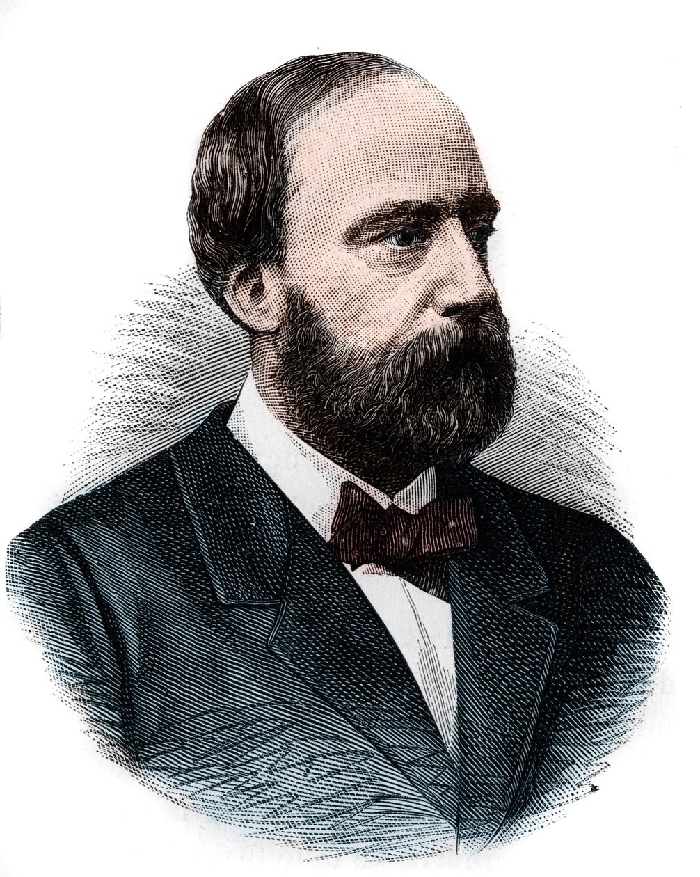 亨利-查尔斯-费迪南-玛丽-迪厄多纳-阿尔图瓦（1820-1883）的肖像，波尔多公爵，尚博尔伯爵，被称为亨利五世，假装登上法国王位。雕版画取自亨利-马丁的《法国民众史》。19世纪。 作者 法语学校