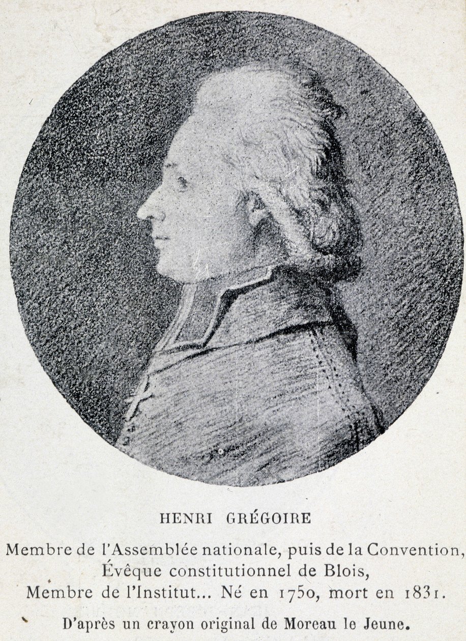 被称为格雷瓜尔神父的亨利（1750-1831）的画像，法国教会人士和政治家 作者 法语学校