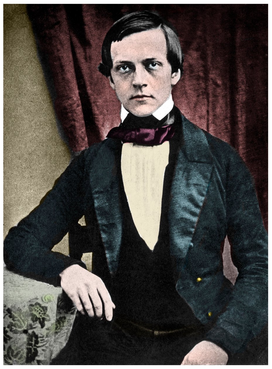 Hermann von Helmholtz（1821-1894）的肖像。德国物理学家，解剖学家和生理学家。 作者 法语学校