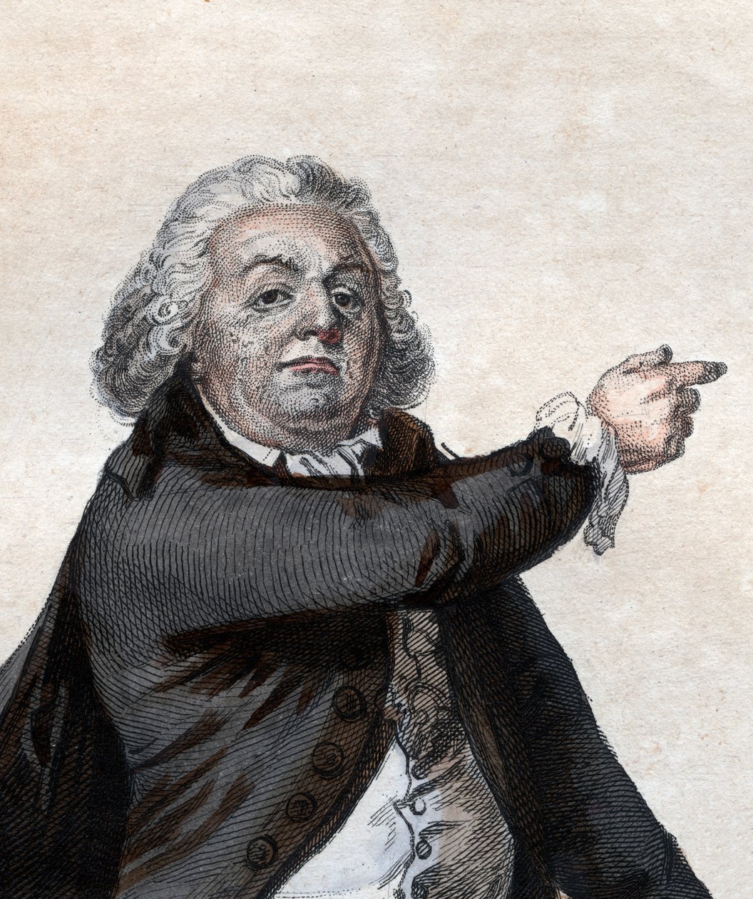 荣耀的肖像Gabriel Riqueti，米拉波伯爵（1749-1791），法国政治家和革命家。 作者 法语学校