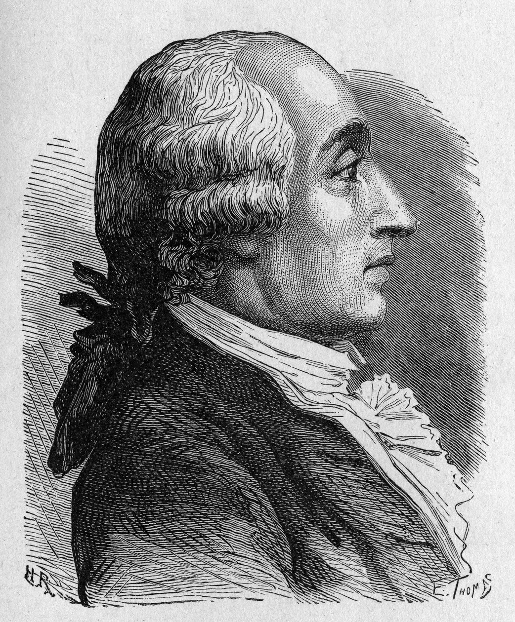 法国物理学家Jacques Alexandre César Charles (1746 - 1823)的肖像--载于《科学专辑；杰出的科学家；伟大的发现》1896。 作者 法语学校