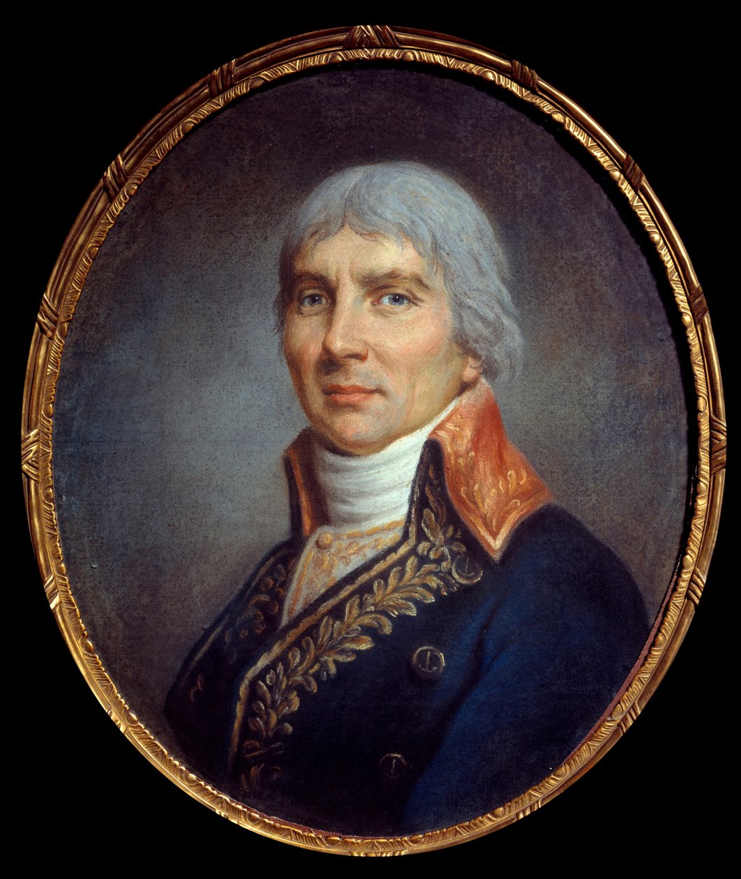 Jacques Francois Coquille dit Dugommier (1738-1794) 的肖像。 法国学校的匿名绘画 作者 法语学校