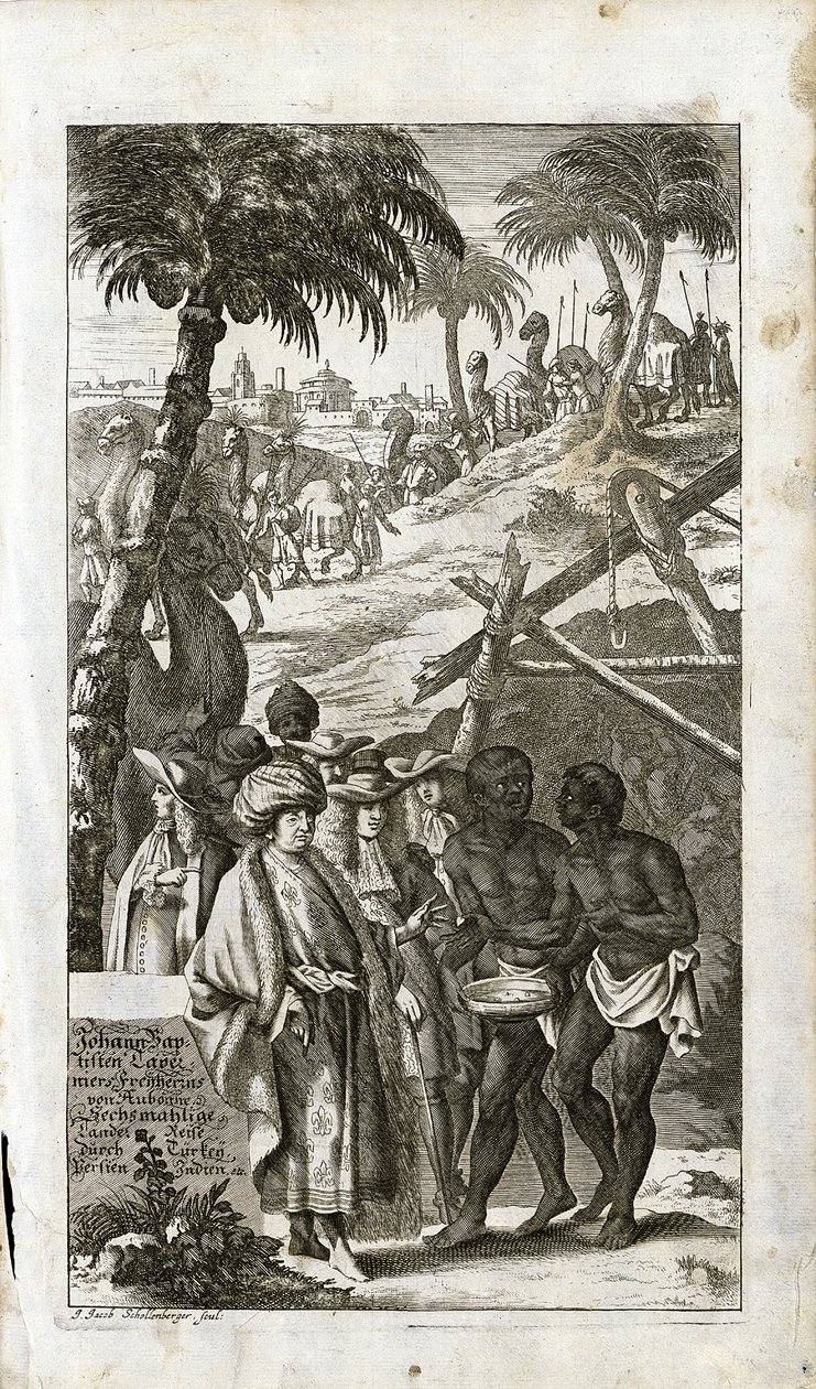 让-巴蒂斯特-塔文尼尔（1605-1689 年）身着东方服饰的肖像 作者 法语学校