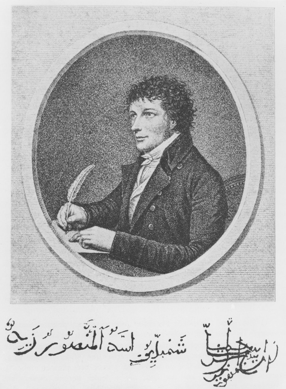 Jean-Francois Champollion的肖像（1790-1832） 作者 法语学校