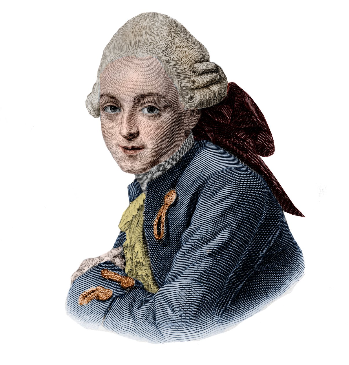 Jean-Louis Archange（1750-1832）法国建筑师的肖像。 作者 法语学校