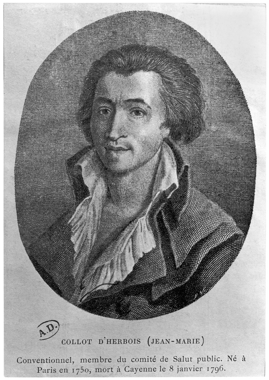 Jean-Marie Collot d&39;Herbois的肖像（1750-96） 作者 法语学校