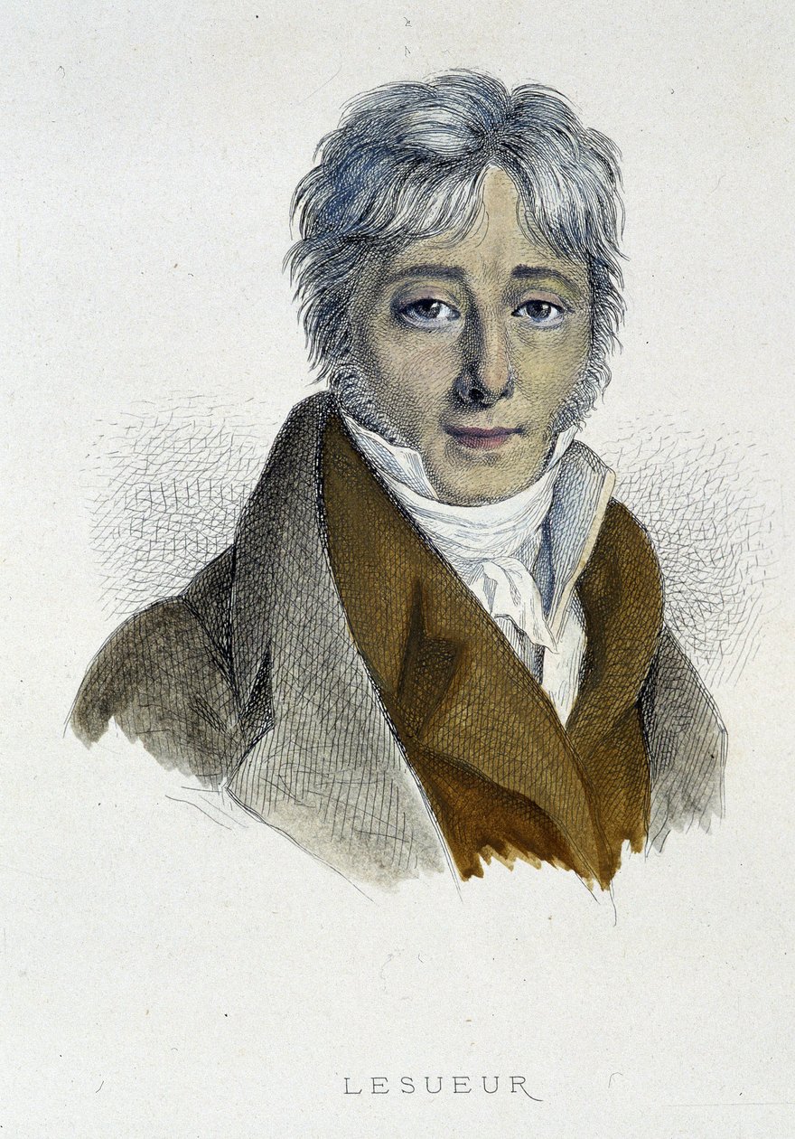 Portrait of Jean - François Lesueur - engraving 作者 法语学校