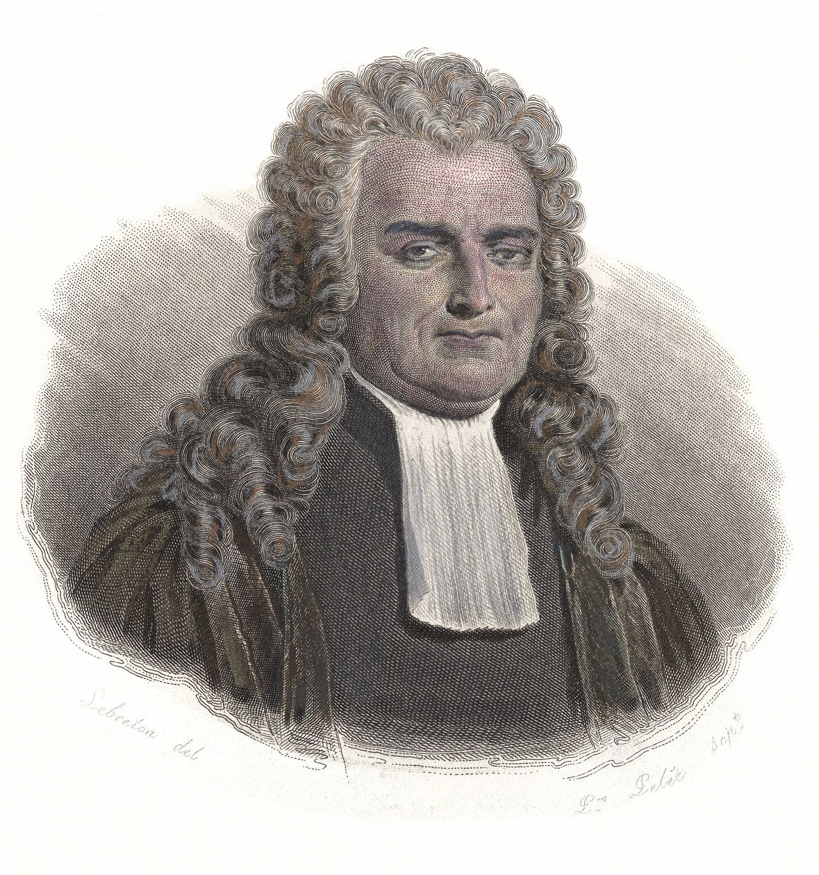 Portrait of Jean Baptiste Antoine de Montyon (1733-1820), French economist and magistrate. in “Portraits des Hommes Useful” 作者 法语学校