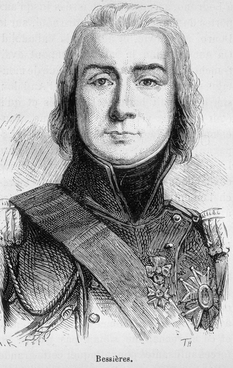 法国元帅、伊斯特拉公爵让-巴蒂斯特-贝西耶尔（1768-1813）的肖像，在L¿tzen战役前夕被杀--见亨利-马丁的《法国历史》。 作者 法语学校