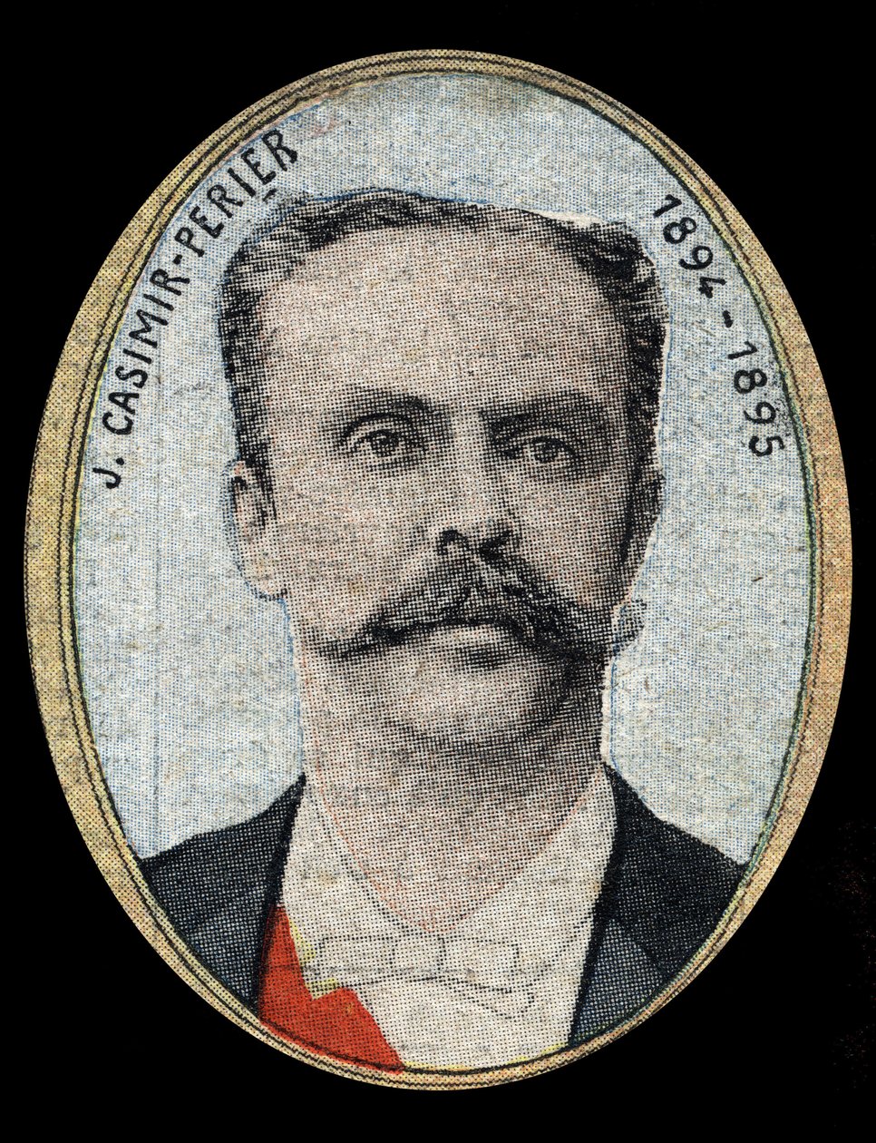 法兰西共和国总统让-卡西米尔-佩里尔（Casimir Perrier，Casimir Perrier，Casimir-Perrier）（1847-1907）的肖像。 作者 法语学校