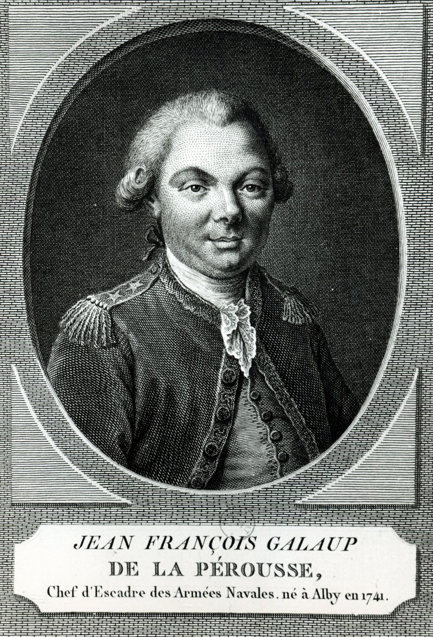 佩鲁贾的Jean Francois Galaup的肖像（1741-88） 作者 法语学校