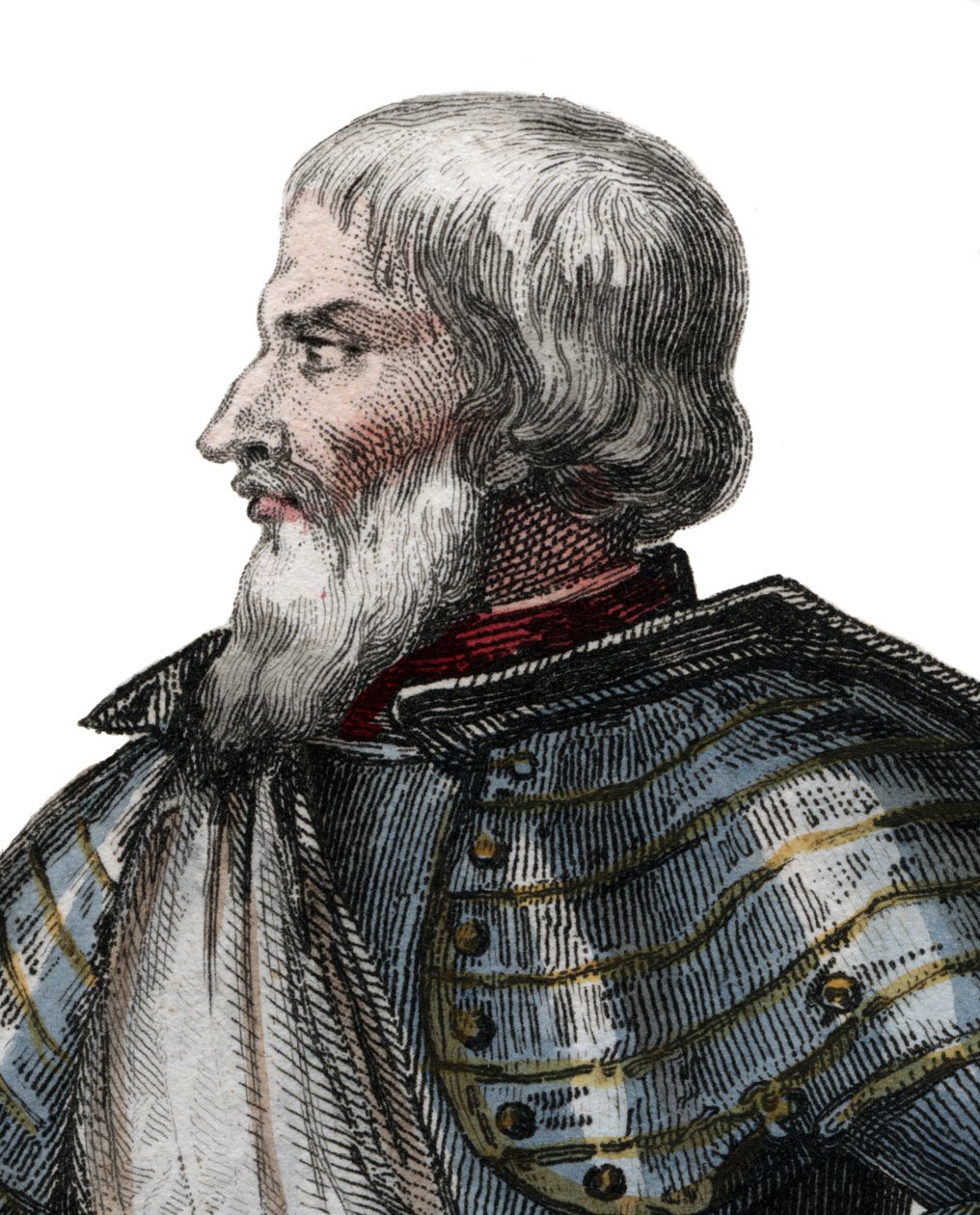 Jean II The Maingre（Le Meingre）（1366-1421）的肖像，名为Boucicaut，法国元帅。 作者 法语学校
