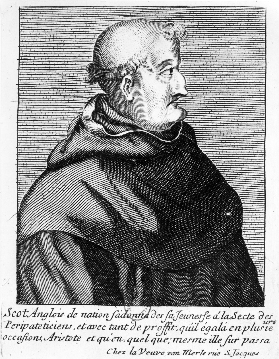John Duns Scotus的肖像（c.1265-c.1308） 作者 法语学校