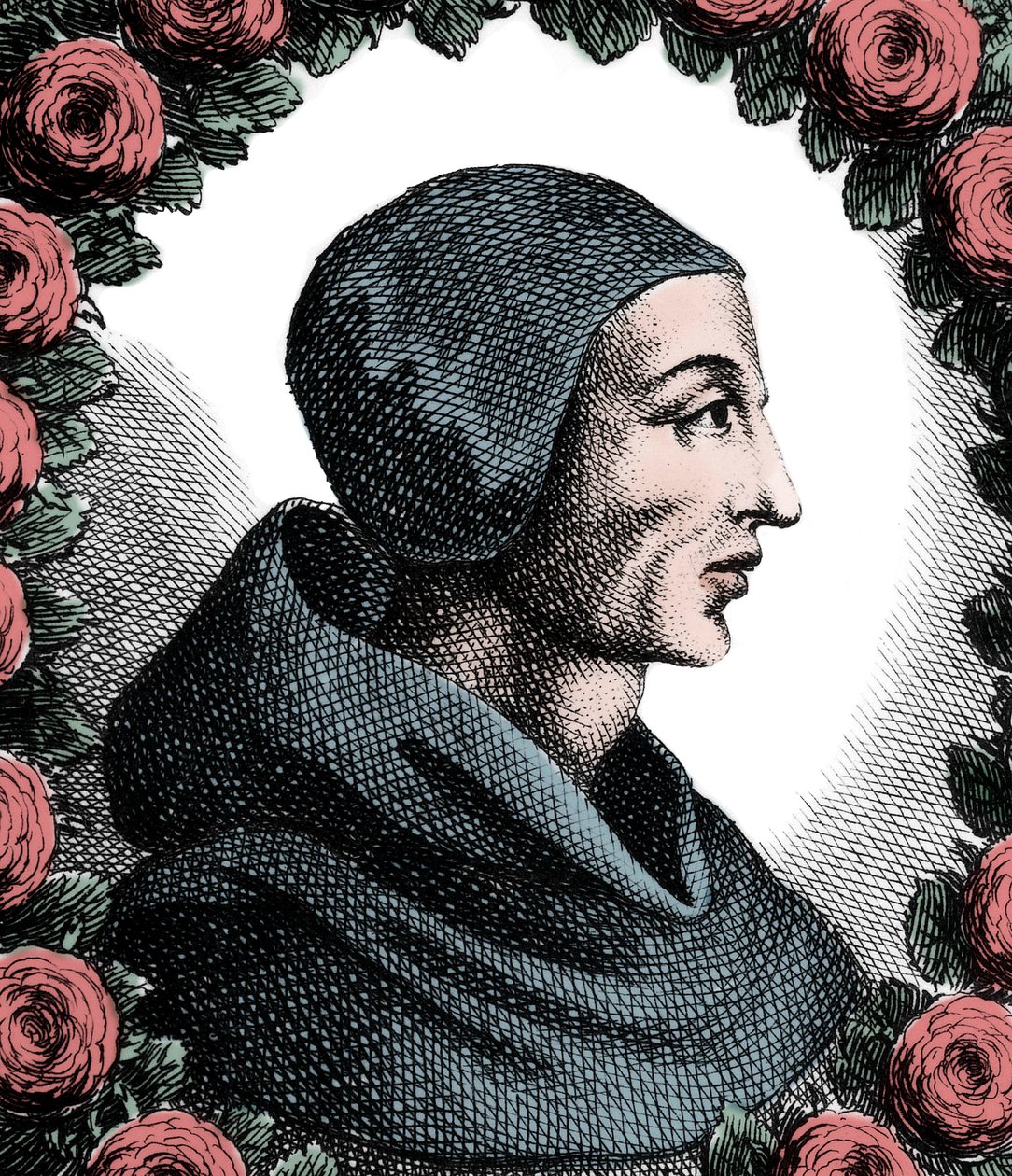 John Duns Scotus的肖像（约1265-c.1308）。 作者 法语学校