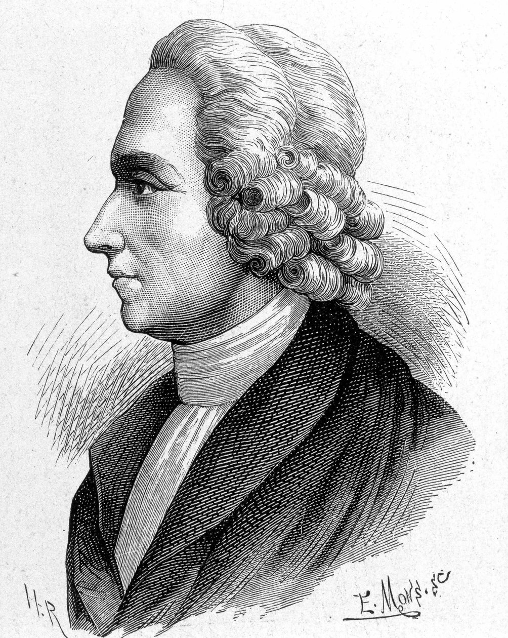 Portrait of Joseph Priestley (1733 - 1804), British chemist and theologian - in “” Album of Science; illustrious scholars; Great Discoveries””” 1896. 作者 法语学校
