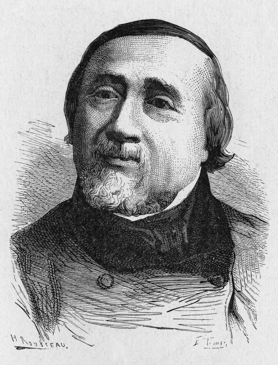 Jules Francois Dupuis Delcourt (1802-1864) (Jules-Francois Dupuis-Delcourt)的肖像，法国飞行员--载于《科学专辑；杰出的科学家；伟大的突破》1896。 作者 法语学校