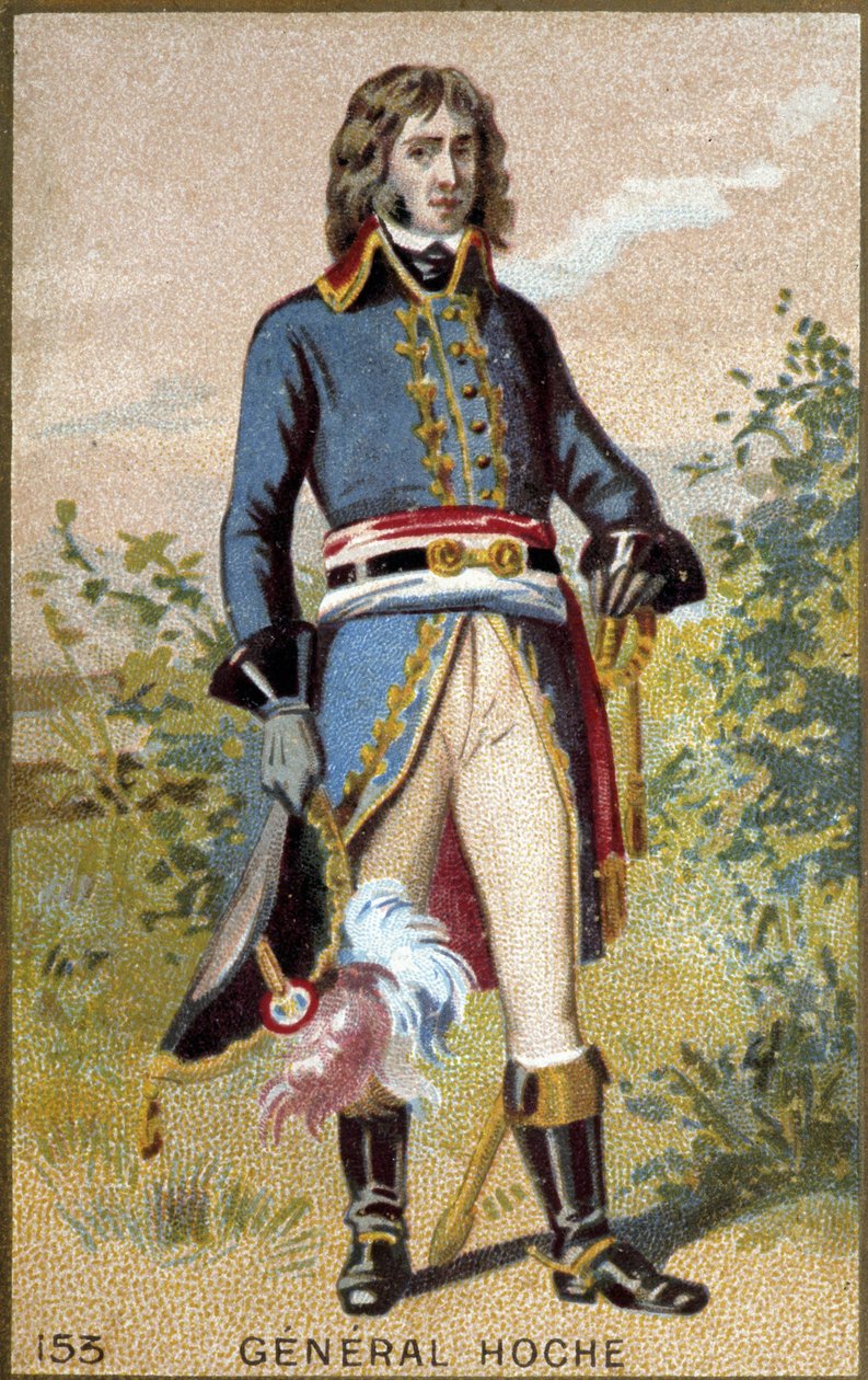 法国将军 Lazare Louis Hoche (1768-1797) 的肖像。 作者 法语学校