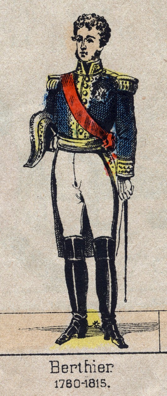 路易-亚历山大（Louis-Alexandre）-贝尔蒂埃（1753-1815）的肖像，纳沙泰尔亲王，法国总理 - 19世纪末的埃皮纳尔图像 - 私人收藏 作者 法语学校