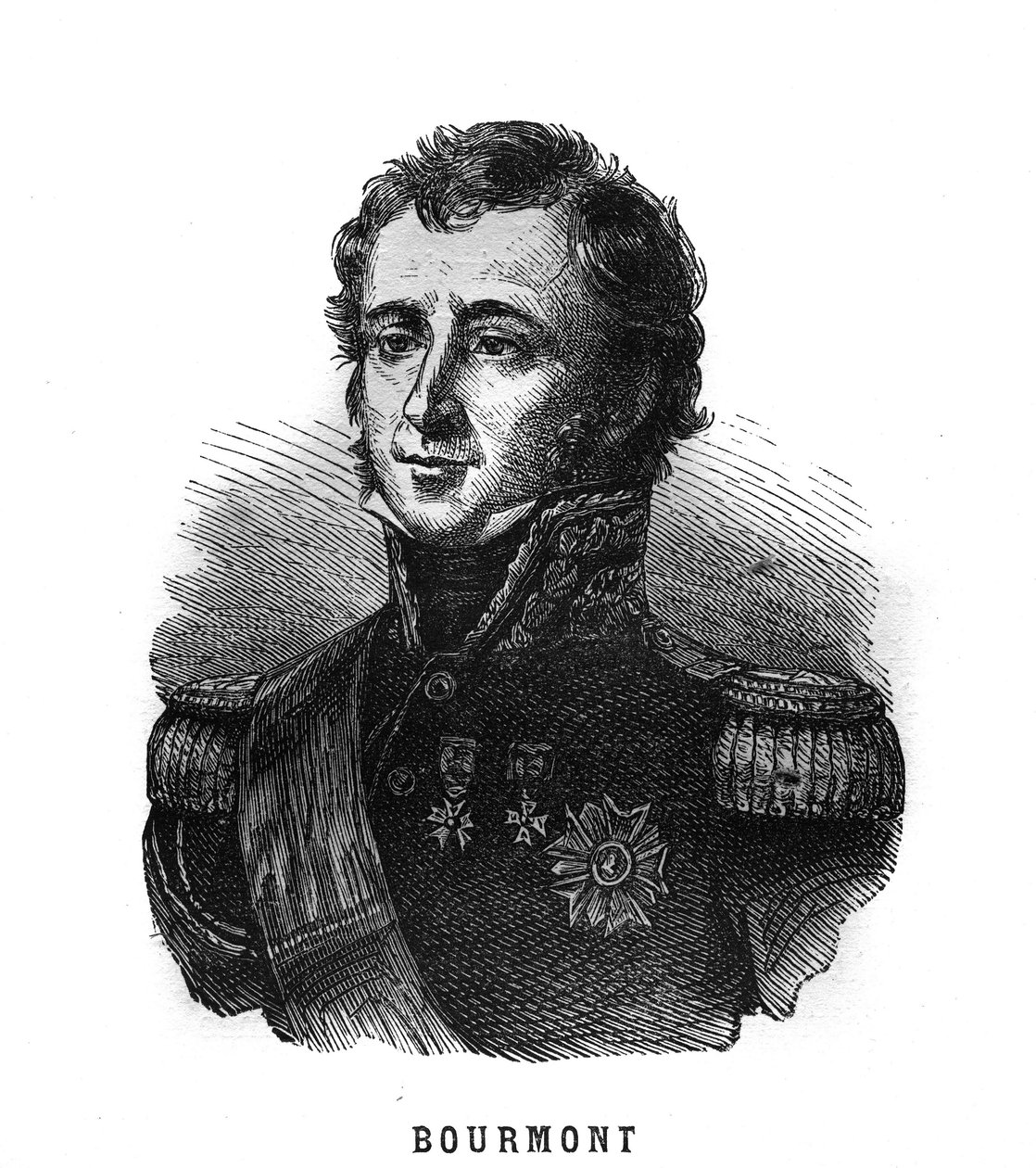 路易-奥古斯特-维克多-德-盖斯内-德-布尔蒙（1773-1846）的画像，法国的马雷克。在 "Les Illustrations De L