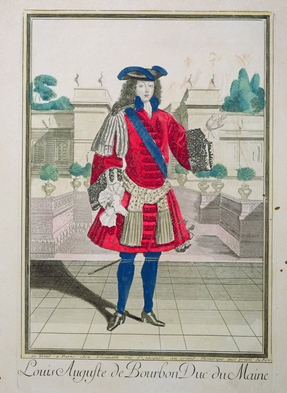 Louis Auguste Bourbon（1670-1736）缅因州公爵的肖像 作者 法语学校
