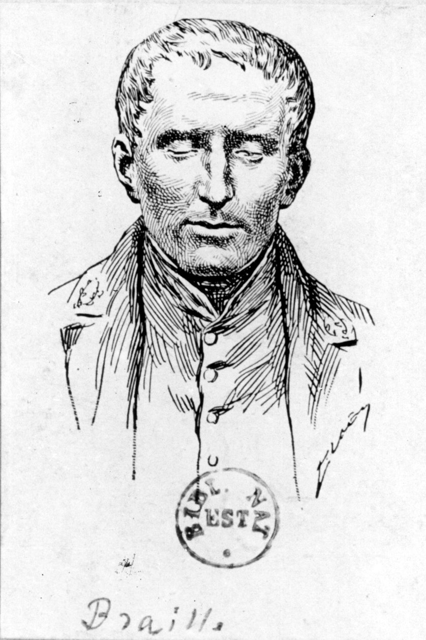 Louis Braille的肖像（1809-1852） 作者 法语学校