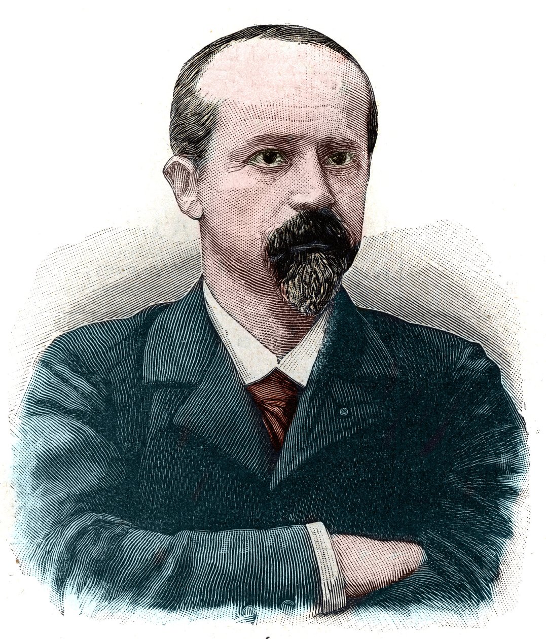 路易斯-让-巴蒂斯特-勒平（1846 -1933）的肖像，法国律师和政治家，勒平竞赛的发明人。 作者 法语学校
