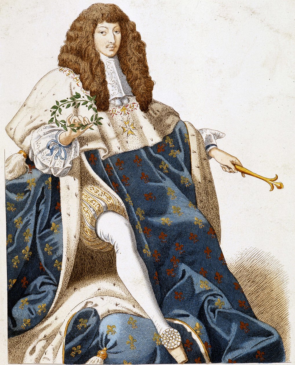 Portrait of Louis XIV, young. 作者 法语学校