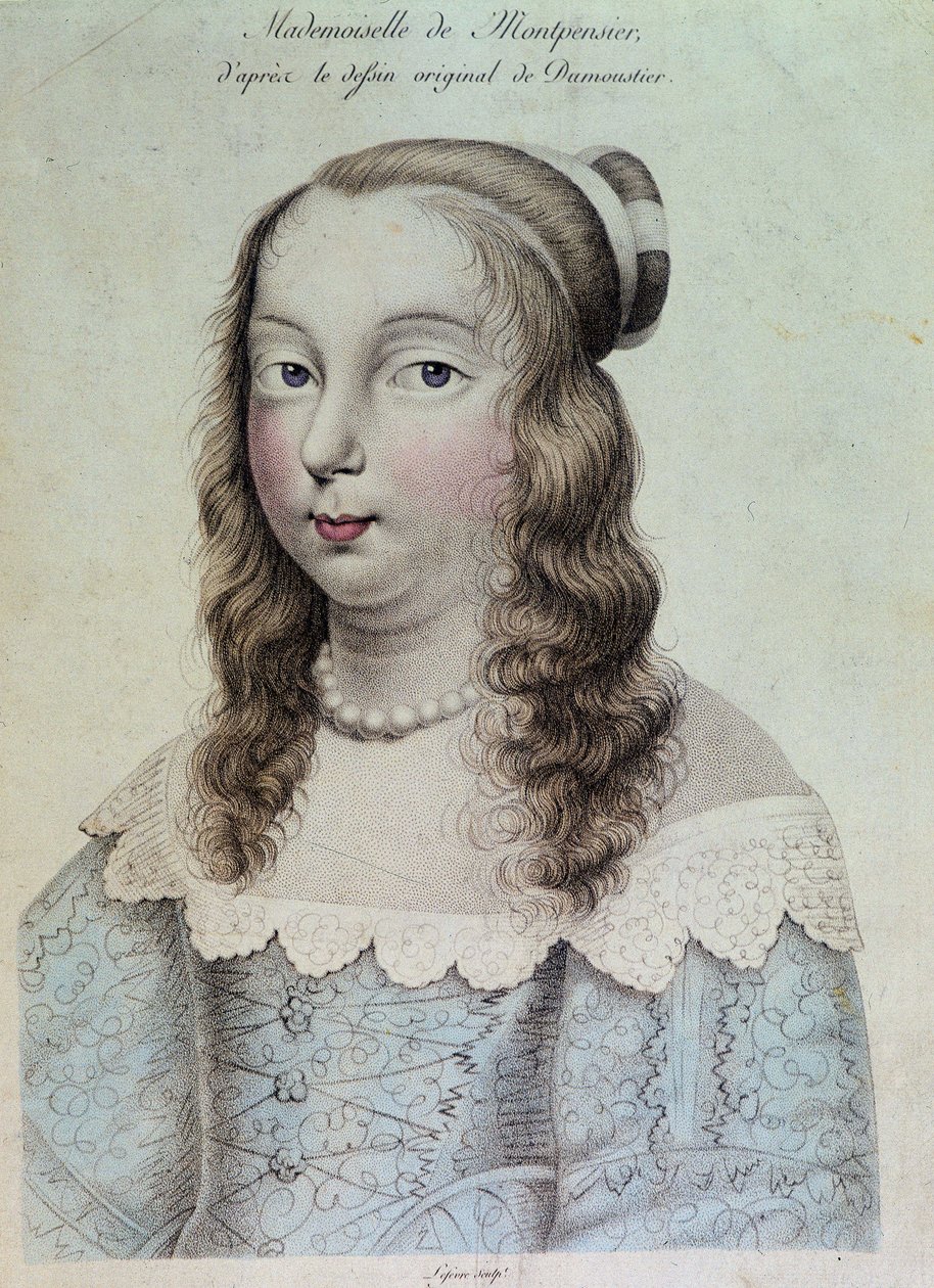 Portrait of Mademoiselle de Montpensier called “Grande Mademoiselle” 作者 法语学校