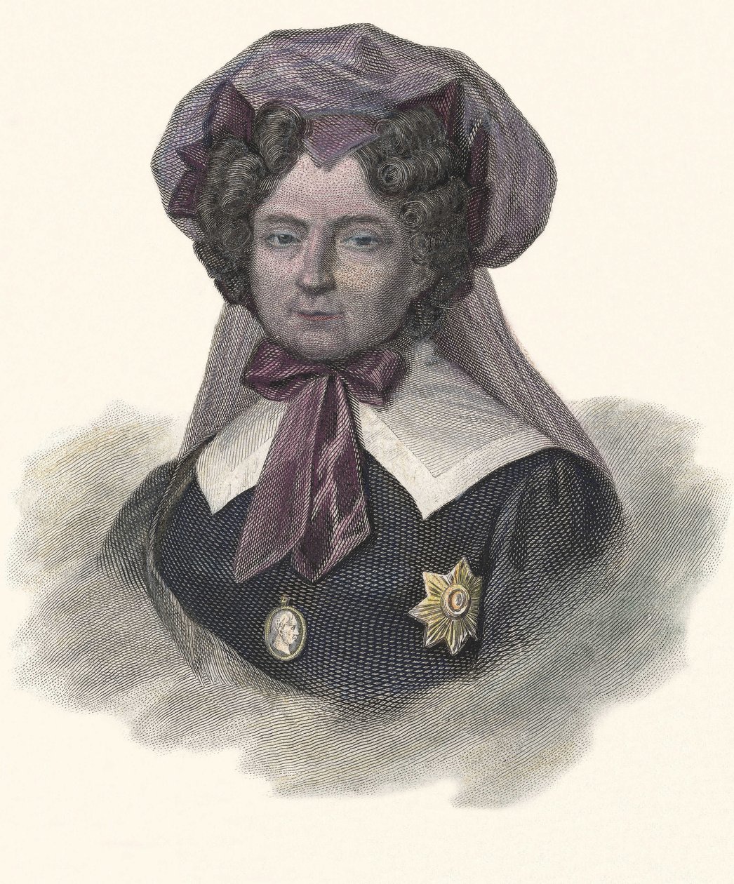 Portrait of Maria Federovna, Princess of Wurtimberg (1759-1828), Imperator of Russia. in “” Portraits of Useful Men”” 作者 法语学校