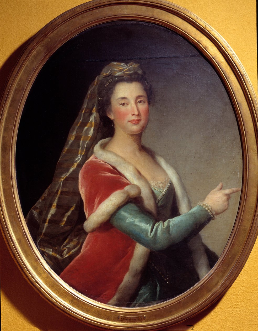 Marie Desmares La Champmesle（1642-1698）扮演Roxane的女演员的肖像。匿名画作 作者 法语学校