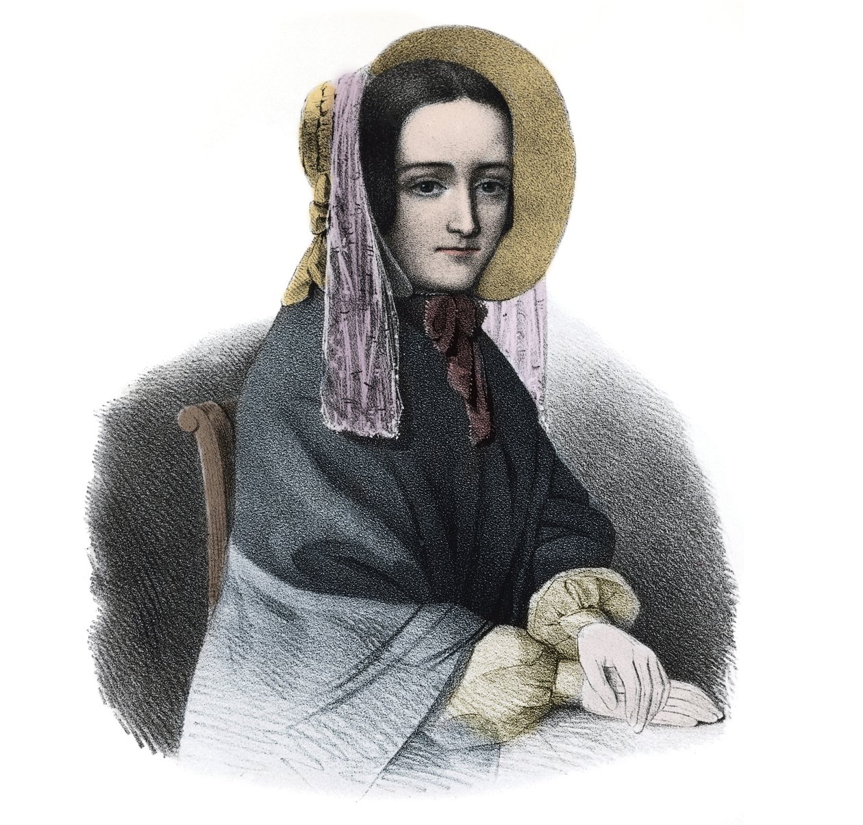 Marie Fortunee Capelle, Marie Lafarge (Madame)(1816-1852)法国罪犯的肖像" 19世纪的雕刻品 作者 法语学校