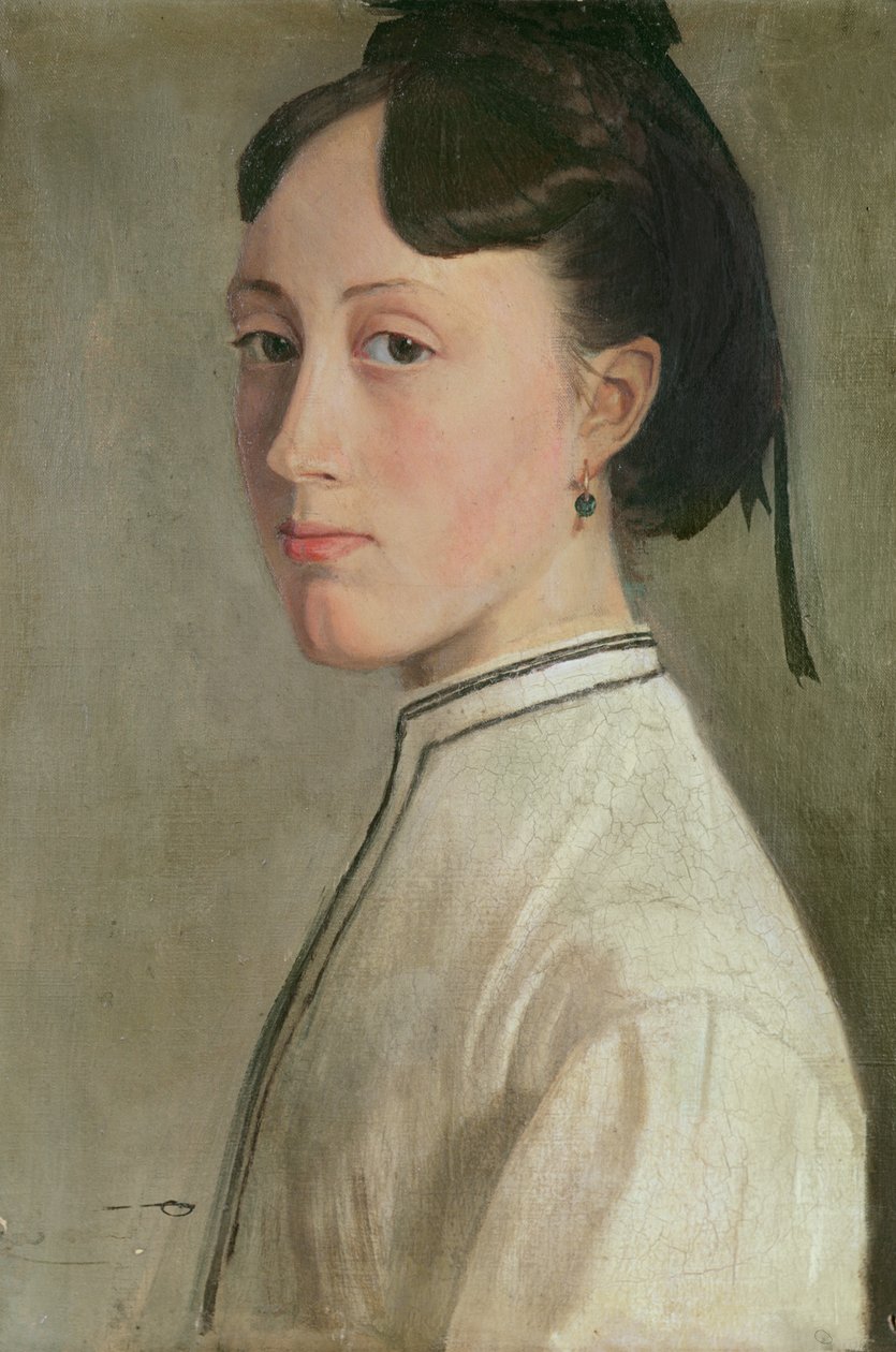 Marie Fremiet的肖像 作者 法语学校