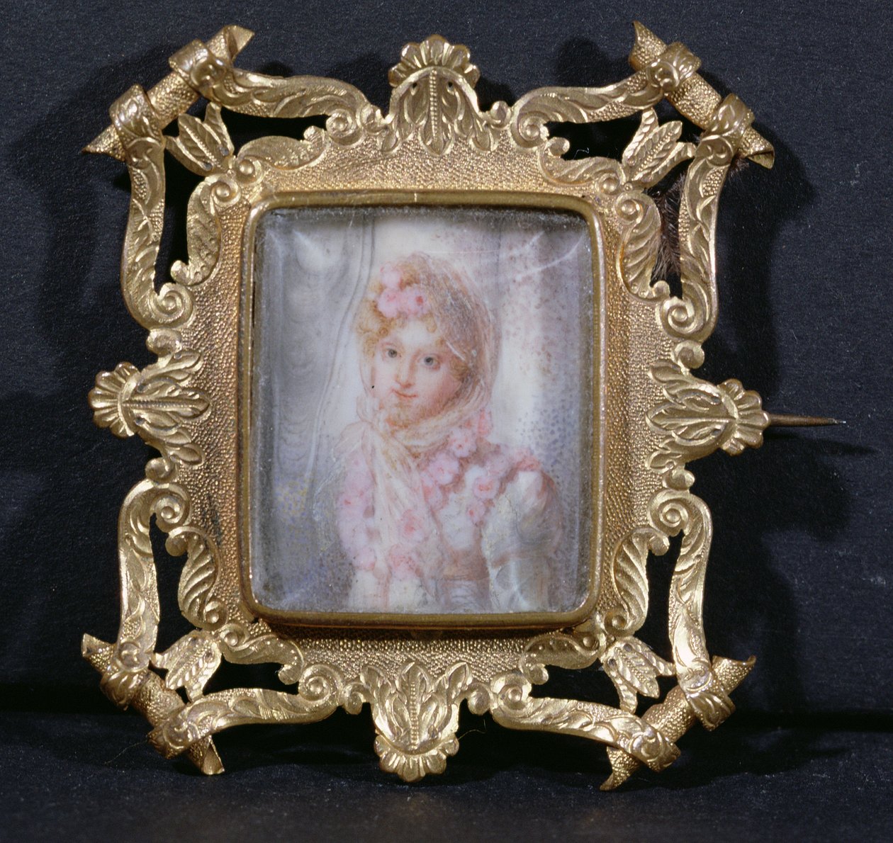 Marie Laczinska的肖像（1786-1817）Walewska伯爵夫人（象牙上的wc） 作者 法语学校