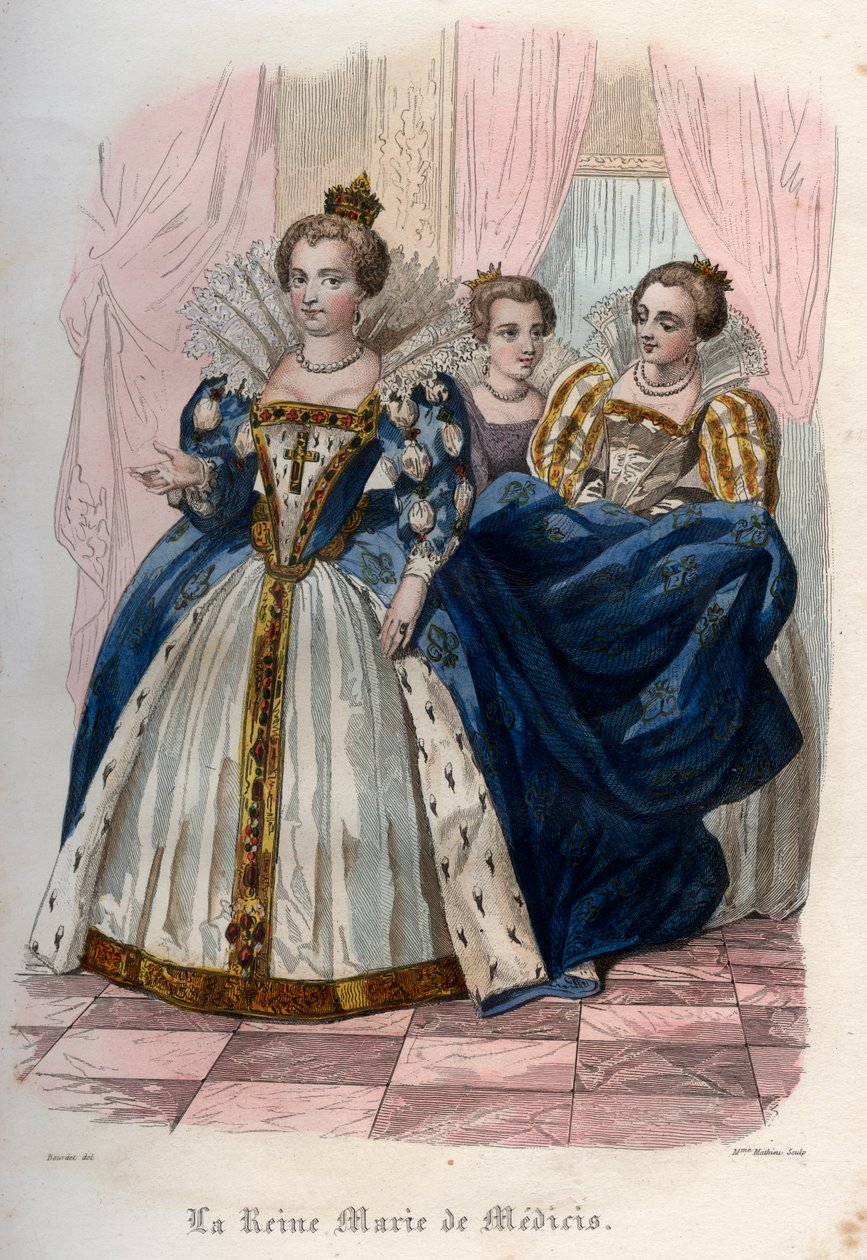 Marie de Medici的肖像（1575-1642） 作者 法语学校