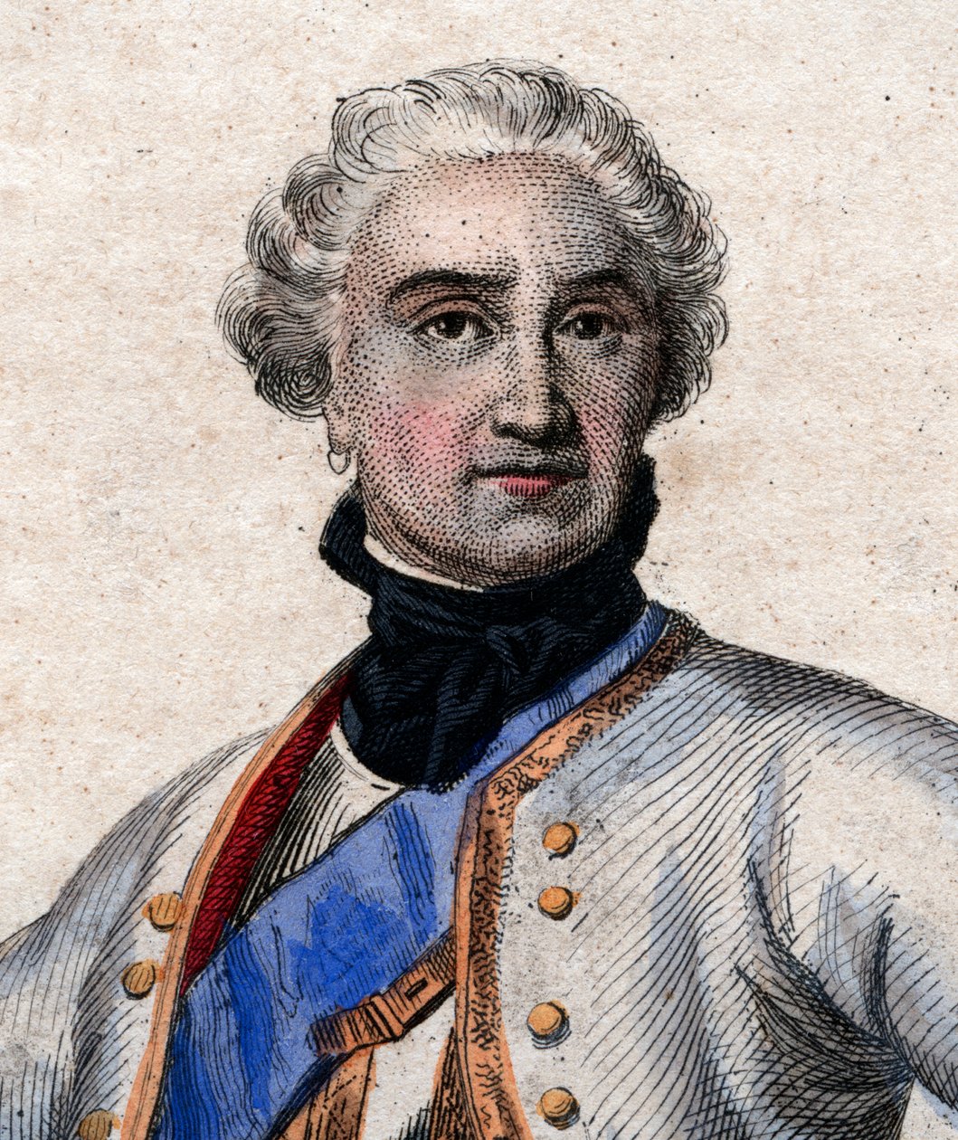 Maurice de Saxe（1696-1750），法国军队的德国军队和法国元帅的肖像。 作者 法语学校