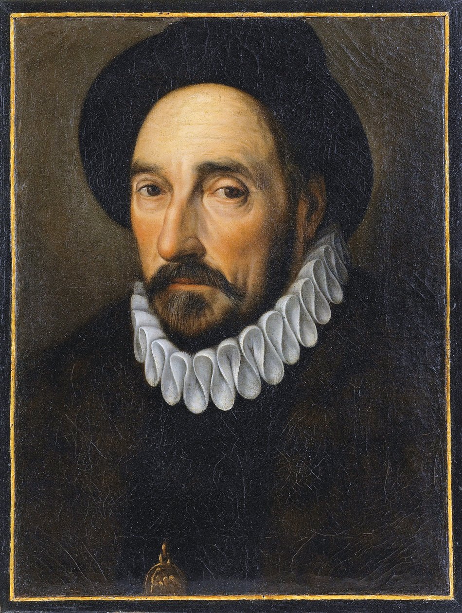 Michel de Montaigne的肖像 作者 法语学校