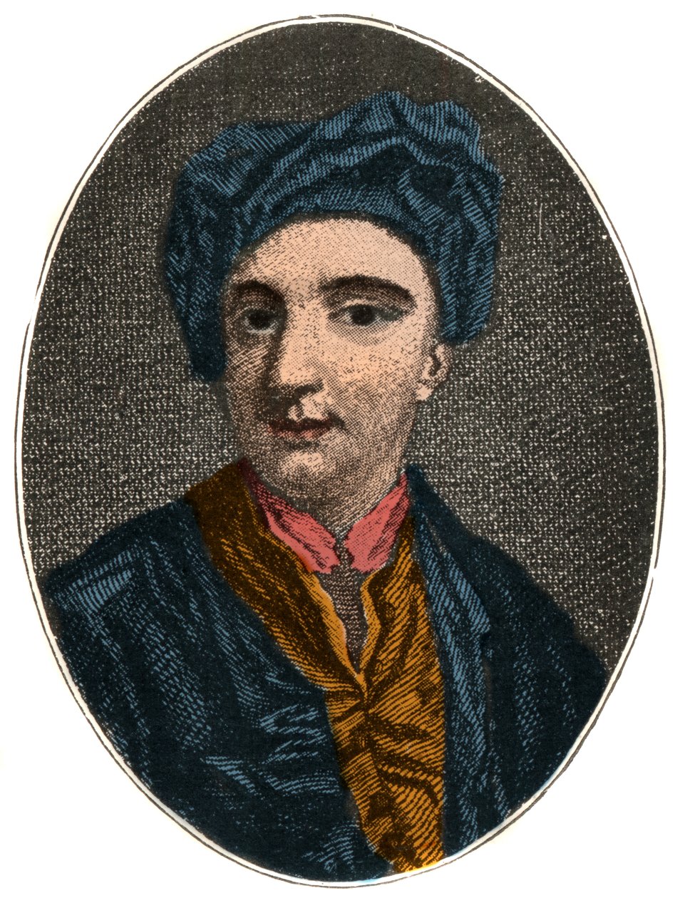 Nicholas Rowe（1674年至1718年）的肖像，英国剧作家，诗人和杂项作家。 作者 法语学校