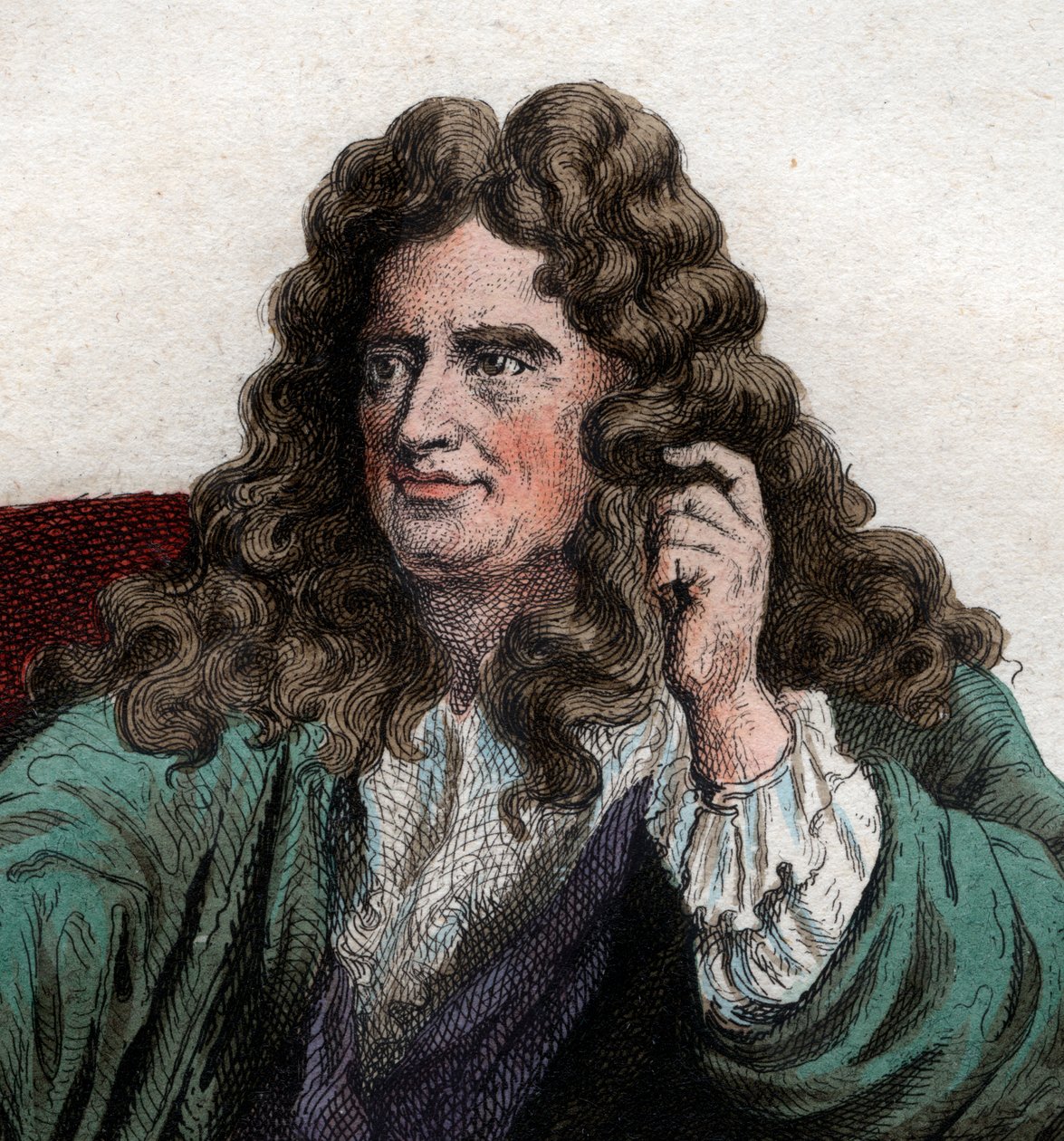 Nicolas Boileau Despreaux（1636-1711）的肖像，法国诗人和评论家。 作者 法语学校