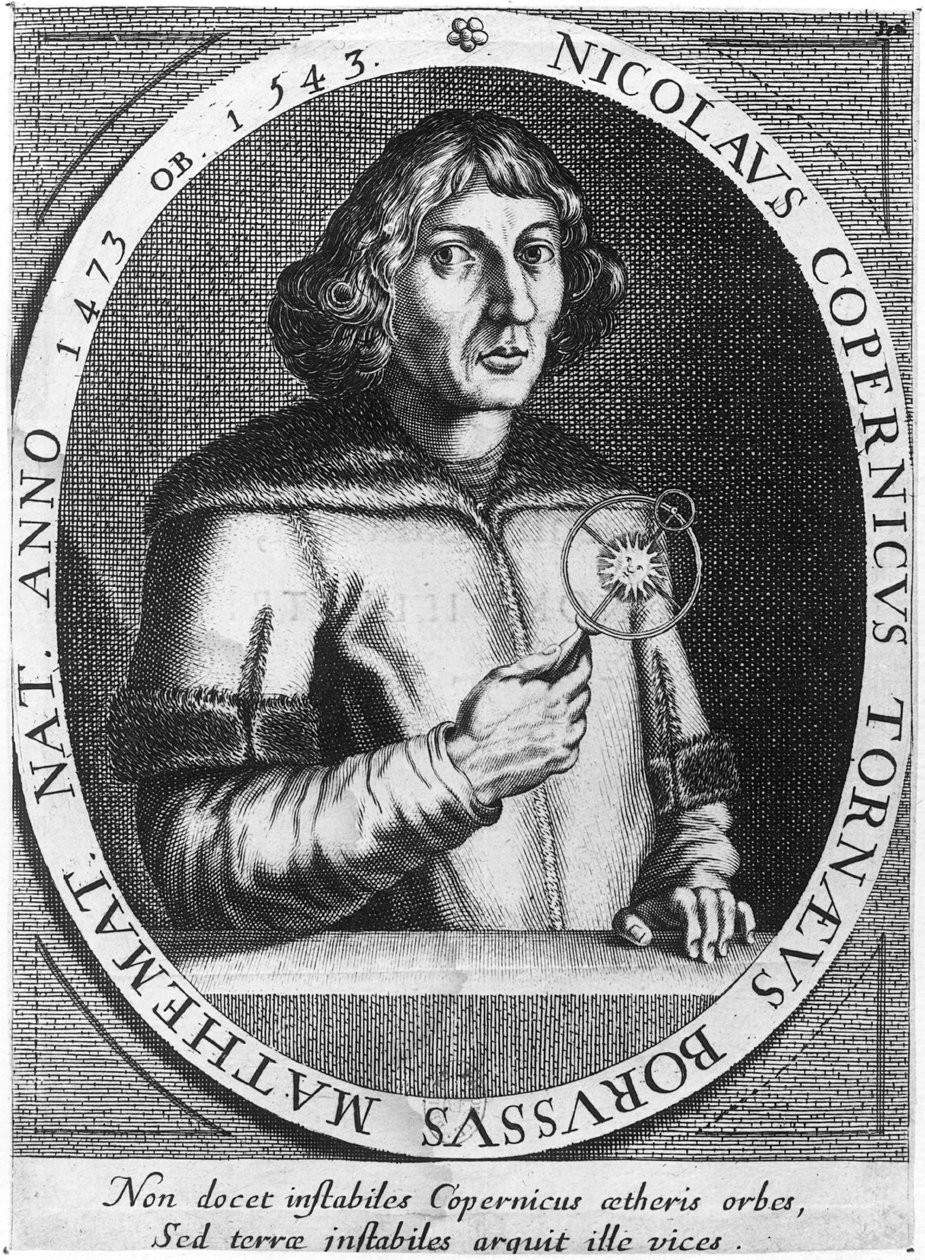 Nicolas Copernicus的肖像（1473-1543） 作者 法语学校
