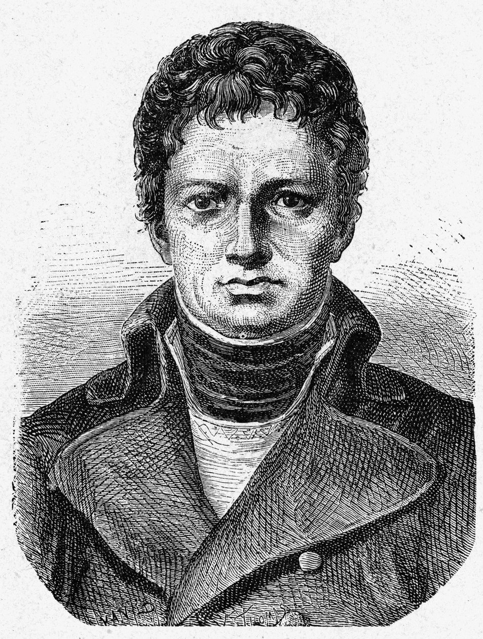 法国军医Nicolas René Dufriche（1762 - 1837）的肖像--载于《科学专辑；杰出的科学家；伟大的发现》1896。 作者 法语学校