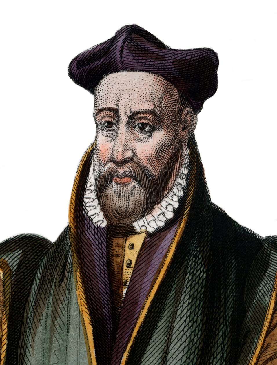 Philibert Delorme（De Lorme）（De lOrme）（1510-1570）的肖像，法国建筑师。 作者 法语学校