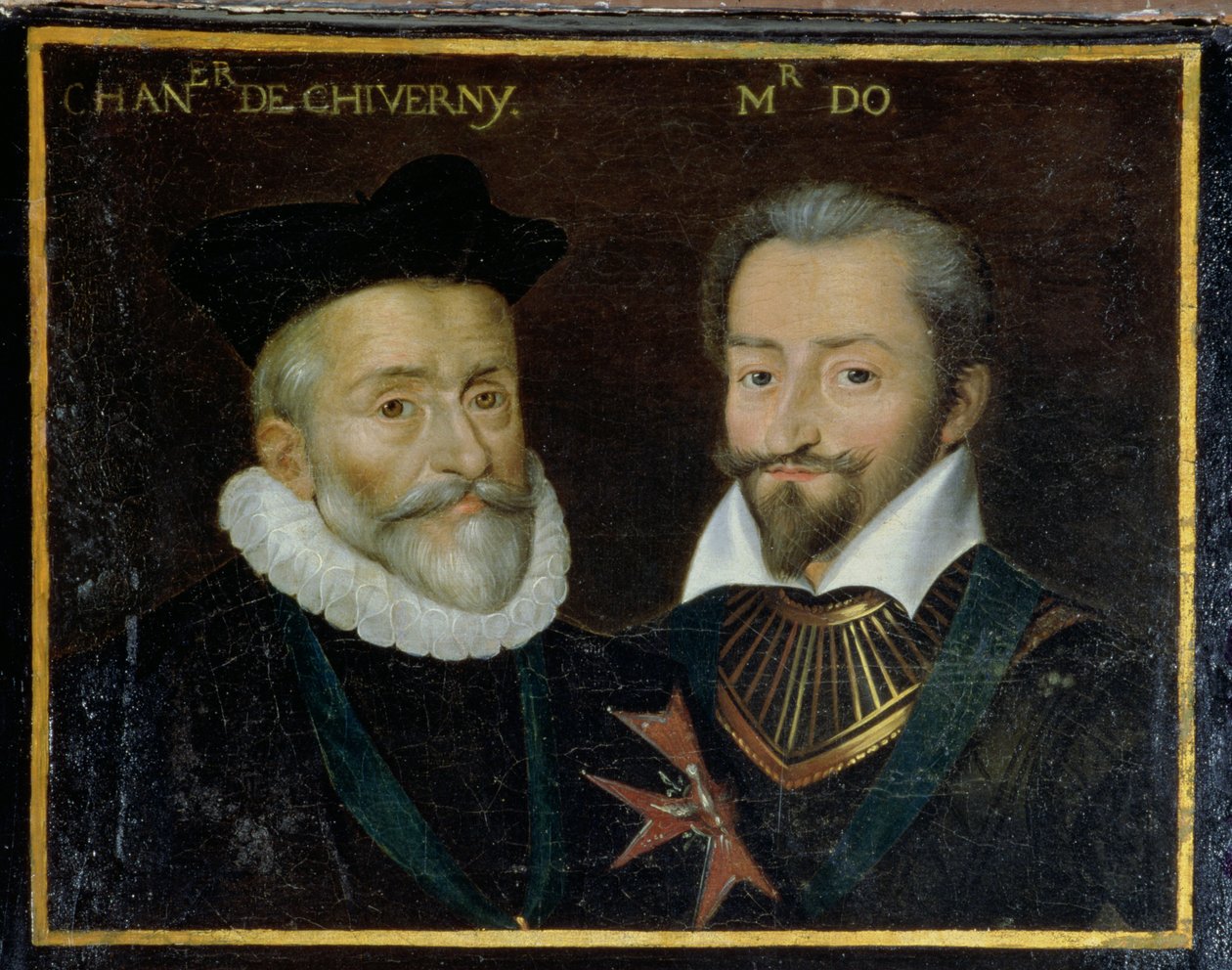 Philippe Hurault的肖像（1528-99）Cheverny和Francois的计数（1535-94）O侯爵，1617-38 作者 法语学校
