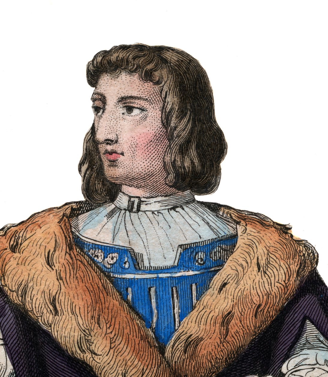 法国作家兼外交官Philippe de Commines（1447-1511）的肖像。 作者 法语学校